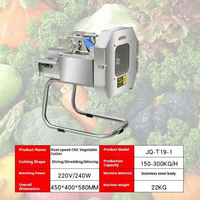 Commerciële elektrische groente- en fruitsnijder, -schaaf, -hakker en -snijmachine voor peterselie, prei, groene ui, komkommer en aardappel