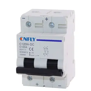 Bộ Ngắt Mạch Mini DC 250V 500V 500V 1000V 32A 63A 80A 100A Cho Hệ Thống Năng Lượng Mặt Trời Pv MCB