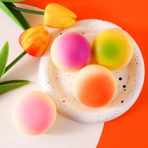ของเล่นโมจิแบบไล่สี นุ่มนิ่ม บีบได้ ของเล่นบีบคลายเครียด รูปทรงอาหารน่ารัก ของขวัญสำหรับเด็ก ของขวัญงานปาร์ตี้ ขายส่ง - Product Image 1
