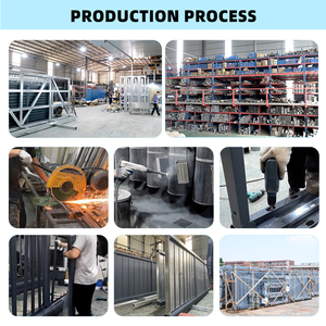 Hengbo รั้วสนามคุณภาพสูงแบบยุโรปประตูบานเลื่อนอลูมิเนียมยืดหยุ่นยืดหยุ่นด้วยรีโมทคอนโทรลอัจฉริยะ - Product Image 6