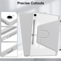 360 support de tablette antichoc rotatif coque arrière transparente pour Samsung Galaxy Tab S11 2025 S10 Lite S10 Fe S9 Fe 10.9''