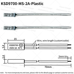 Kích thước nhỏ 15*5.4*2.4 ksd9700/TB02/BK02 độ 2A bảo vệ nhiệt nhiệt công tắc điều khiển nhiệt nhiệt - Product Image 5