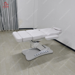 Fauteuil Pivotant Électrique Blanc Moderne pour Podologie, Tatouage, Esthétique, Salon de Beauté, Soins Faciaux et <span class=keywords><strong>Table</strong></span> de Massage Spa - Product Image 6