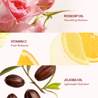 OAKAURA 400ml Gel Douche Hydratant à la Rose Musquée, Nourrissant, Éclat et Hydratation, Mélange d'Huiles Botaniques Naturelles, Nettoyage Quotidien du Corps