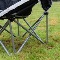 JinHe – chaise de Camping avec repose-pieds, chaises portables pliantes surdimensionnées avec sièges rembourrés