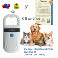 Lecteur RFID portable pour animaux ISO 11784 11785 134 2kHz, suivi du bétail, scanner d'identification par puce d'oreille FDXB pour bovins et chiens