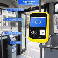 Lecteur de cartes bancaires sans contact EMV pour système de transport en commun, Validateur de billets de transport magnétique North M10P avec lecteur de codes QR pour machine de billetterie de bus