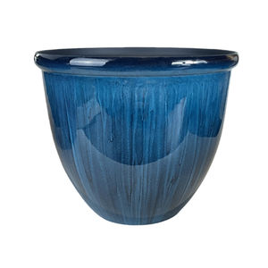 Vasi per Fiori in PP Multicolore Sfumato con Texture, 8"12"14"16", Fioriere Lucide con Bordo Largo, Fori di Drenaggio, Leggeri e Resistenti per Casa e Giardino - Product Image 1