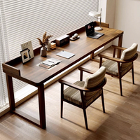 Bureau d'ordinateur en bois massif de style américain Tianzong avec rangement pour la maison, le bureau, l'étude et la chambre à coucher