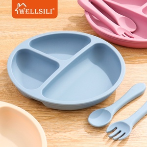 Ciotola per l'Alimentazione del Bambino dal Design Minimalista, Piatto in Silicone per l'Addestramento all'Uso delle Cucine e Piatti Supplementari - Product Image 2