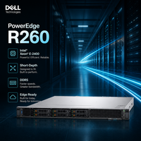 Nuevo Servidor Dell PowerEdge R260 1U Intel Xeon E-2436 Listo para Gestión Remota para Pequeñas Empresas