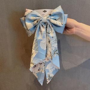 <span class=keywords><strong>Barrette</strong></span> à <span class=keywords><strong>cheveux</strong></span> personnalisable avec grand nœud en ruban, design simple, haut de gamme et généreux, dotée d'une pince à ressort arrière - Product Image 1