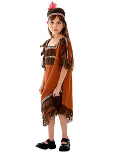 <span class=keywords><strong>Disfraz</strong></span> de Pueblo Forestal para Niños - Conjunto de Túnica y Leggings con Estampado Animal para Disfraces y Actuaciones - Product Image 4