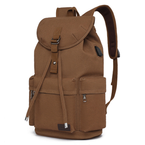 <strong>Custom</strong> Logo Vintage Classic <strong>Canvas</strong> <strong>Backpack</strong> Anti-theft Drawstring School Bags Men <strong>Backpacks</strong> - Product Image 1