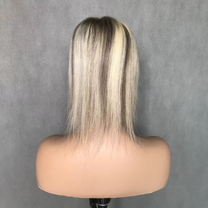 Durable 10 pouces 13x16cm femmes 100% Remy cheveux humains chinois Type de cheveux droits #8C60 couleur Sinoland haut de gamme toupet Toppers - Product Image 3