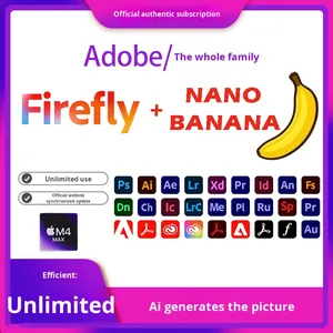 Pour le seau d'entreprise familiale Compte <span class=keywords><strong>Adobe</strong></span> pour <span class=keywords><strong>Photoshop</strong></span> 2024/2025 <span class=keywords><strong>AI</strong></span> Creative Fill Nanobanana Stock Système d'exploitation - Product Image 2
