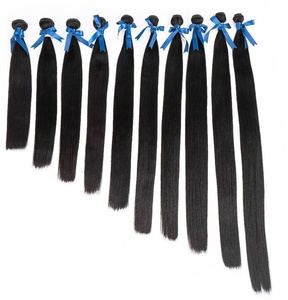 Extensiones de Cabello Liso Ondulado Súper Largo de 18-36 Pulgadas, Grado 8A, No <span class=keywords><strong>Remy</strong></span>, 100g, Color Negro Natural, Paquetes de Cabello Brasileño Baratos - Product Image 2