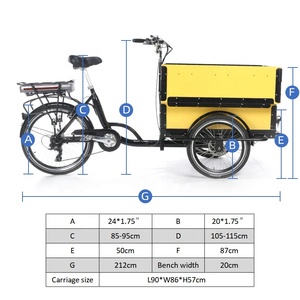 Pédale Électrique Néerlandais Adulte <span class=keywords><strong>Tricycle</strong></span> 3 Roues Vélo Cargo Famille Vélo Enfants Scooter Rue Distributeur Panier À Vendre - Product Image 5