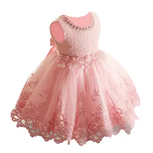 0-3 anni abbigliamento bambina vestito da festa di compleanno per bambini con paillettes di pizzo natale vestito da principessa bambini per il matrimonio