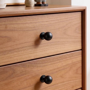 Zinc Alloy Single Hole <strong>Black</strong> Coating Drawer <strong>Knob</strong> with Mounting Screws for Kitchen Cabinet Wardrobe Furniture Hardware Handles - Product Image 5