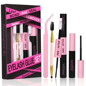 Kit de colle à cils DIY : liquide dissolvant et fixateur, végétalien, sans latex, longue tenue, waterproof, forte adhérence, compatible peaux sensibles - Product Image 1