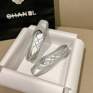 Zapatillas de Ballet de Mujer con Punta en Pico, Estilo Europeo Americano, con Cierre Deslizante, Suelas Ligeras y Suaves para Fiestas y Bailes de Salón - Product Image 2