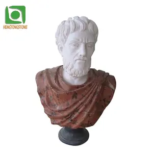 Customized Marble Color Matching Western Man Bust Sculpture Stone Bust Statue In Stock