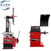 Équipements de machine à pneus KUNCHI, combo démonte-pneus et équilibreuse de roues