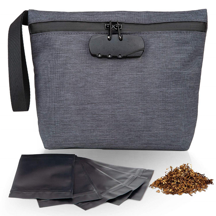 Водостойкая сумка с карбоновой подкладкой и карманами, сумка для хранения запаха, проверенная сумка для собак с бонусными закрывающимися сумками