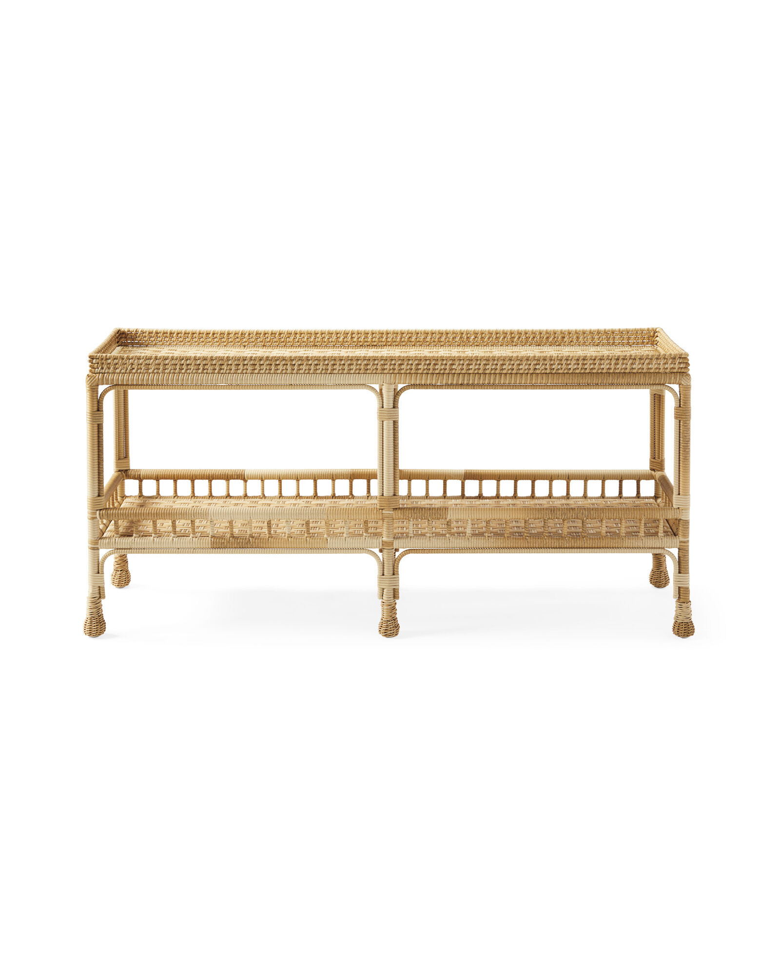 good quality weather-friendly rattan outdoor side table wick bar console table