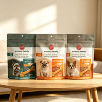 Sacs refermables écologiques personnalisables de 500g et 1kg, imprimés, anti-odeur, pour l'emballage d'aliments pour animaux de compagnie