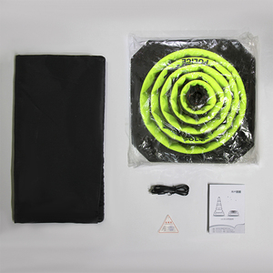 Cône de signalisation pliable d'urgence pour la circulation, 90 cm |   Cône de signalisation routière rétractable lumineux avec LED œil de poulet - Product Image 3