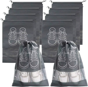 Sac à Chaussures à Cordon Non Tissé de Voyage Pratique, Housse de Rangement Domestique Anti-Poussière pour Organisateur de Salon pour Chaussures et Divers - Product Image 5