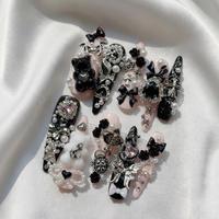 Faux Ongles à Presser en Acrylique Extra Longs Stiletto avec Breloques 3D pour Gala, Faits Main, Personnalisés, Ongles Artificiels de Luxe, Vente en Gros, Offre Spéciale