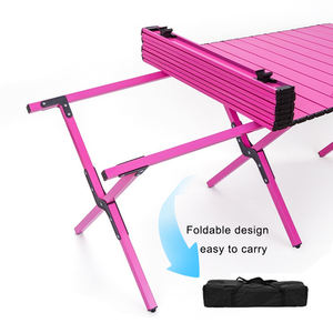 Chaise pliante de camping en métal coloré pour l'extérieur, rose, bleue, verte, chaise Kermit, ensembles table et chaises de pique-nique - Product Image 4