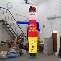 Mannequin publicitaire gonflable personnalisé en forme de garçon agitant la main, pour publicité extérieure et événements sportifs