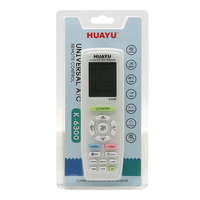 Control Remoto para Aire Acondicionado HUAYU K-6300 de Pantalla Grande, Compatible con Todas las Marcas de Aire Acondicionado
