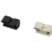 Loquet coulissant encastré LM-725 à encliquetage, en plastique ABS, à fermeture par pression, pour cylindres de serrure coulissants
