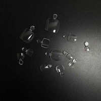 500 pièces faux ongles d'orteil clair naturel mince manucure artificielle Art décoration beauté outils pied couverture complète français orteil ongles
