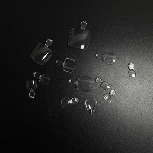 500 pièces faux ongles d'orteil clair naturel mince <span class=keywords><strong>manucure</strong></span> artificielle Art décoration beauté outils <span class=keywords><strong>pied</strong></span> couverture complète français orteil ongles - Product Image 5