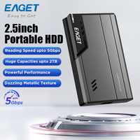 EAGET HDD Drive Disk 1TB 2TB USB3.0 HDD Eksternal 2.5" Hard Disk Eksternal Portabel untuk Se-agate Expansion