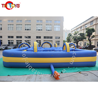 Jeu de labyrinthe interactif gonflable en tissu Oxford pour parc d'attractions extérieur, pour 5 passagers