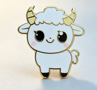 Broche en alliage de zinc créative, motif panda dessin animé, instrument classique chinois, tendance nationale, pour sacs d'étudiants