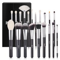 Ensemble de pinceaux de maquillage pour cheveux naturels BEILI avec étui cylindrique, fournisseur de pinceaux de beauté de haute qualité, Conjunto De Cepillos De Maquillaje