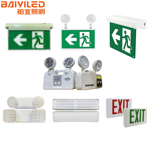 لافتة خروج LED للطوارئ مقاومة للماء IP65 مثبتة على الحائط مع بطارية احتياطية تدوم 3 ساعات، بيع مباشر من المصنع - Product Image 1