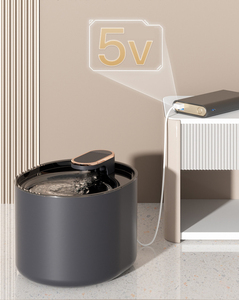 2024 nouveaux produits d'alimentation pour animaux de compagnie <span class=keywords><strong>chien</strong></span> chat fontaine d'eau intelligente pour animaux de compagnie distributeur d'eau distributeur automatique en acier inoxydable bol d'alimentation pour animaux de compagnie - Product Image 1
