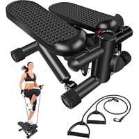 Mini Stepper Portable Silencieux, Équipement de Fitness à Domicile, Résistance Hydraulique, ABS, Sans Installation Requise, Outil d'Exercice des Jambes