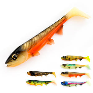 Leurre de pêche populaire Bombshad Square Tail Swimbait Shad pour brochet, 14cm 18cm, impression 3D, artificiel pour la pêche en mer et les grosses prises, wobbler - Product Image 3