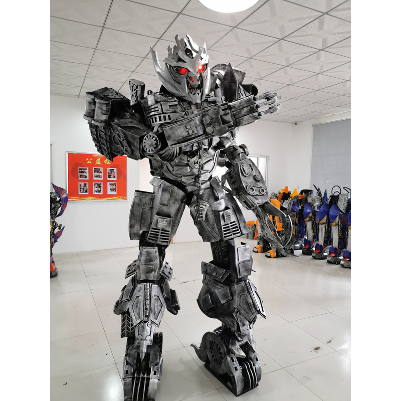 Adult Cosplay Yellow Robot Performance Suit