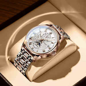 Reloj POEDAGAR 908 Nuevo para Hombre, Reloj de Lujo a Prueba de Agua, Correa de Acero Inoxidable, Reloj de Pulsera de Cuarzo Original para Hombre, Montre, Relojes - Product Image 6